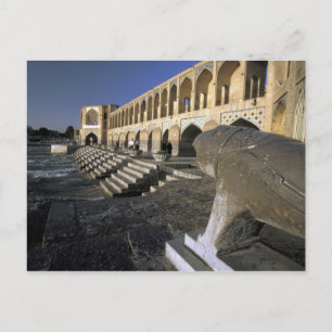 Asien, Iran, Isfahan. Pol-e Khaju-bron. Vykort