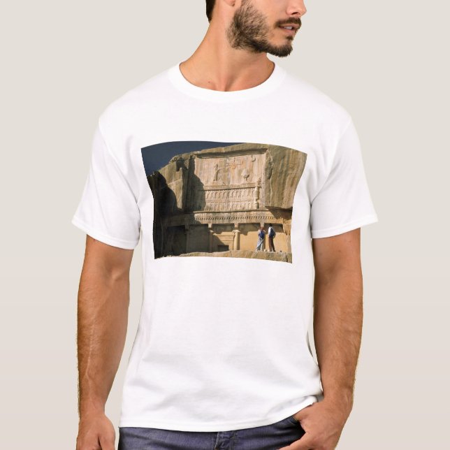 Asien, Iran, Persepolis.Grav för Darius den store. Tee (Framsida)