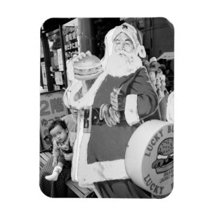 Asien, Japan, Hakodat. Jultomten i Japan Magnet