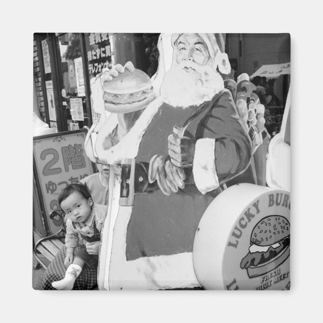 Asien, Japan, Hakodate. Tomte i Japan Magnet (Framsidan)