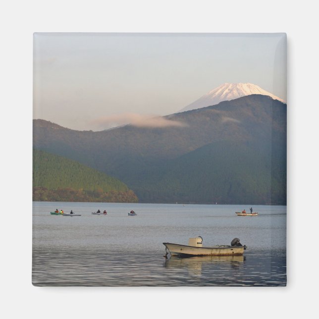 Asien, Japan, Hakone. Tidiga morgonvyer av Mt. Magnet (Framsidan)