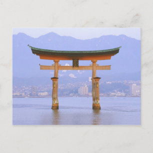 Asien, Japan, Hiroshima. Mivaiima. Torii-grind Vykort