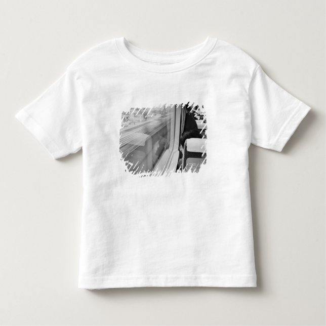 Asien, Japan. Intill Shinkansen Bullet Tåg T-shirt (Framsida)