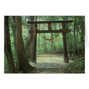 Asien, Japan, Kagoshima, Yakushima, Berg Hälsningskort