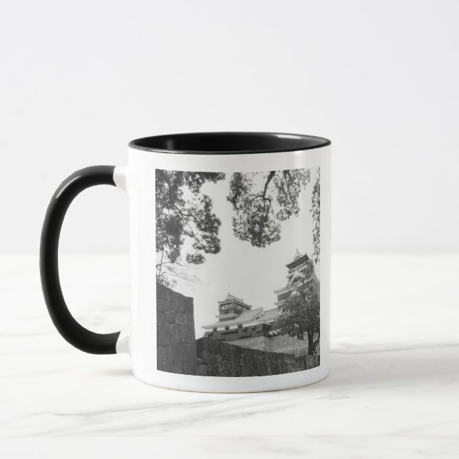 Asien, Japan, Kumamoto. Kumamoto, Kumamoto slott Mugg (Vänster)