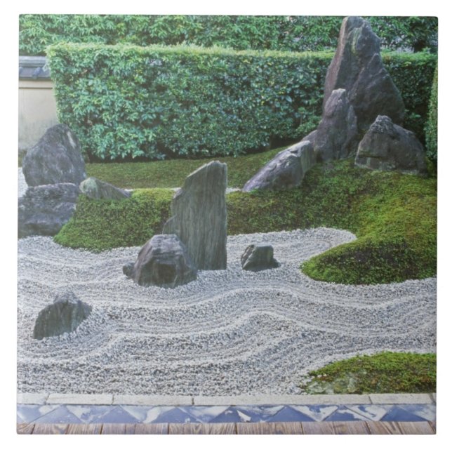 Asien, Japan, Kyoto, Daitokuji Temple, Zuiho-in Kakelplatta (Framsidan)