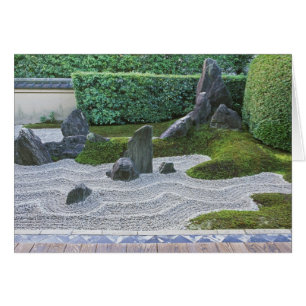 Asien, Japan, Kyoto, Daitokuji-templet, Zuiho-in Hälsningskort