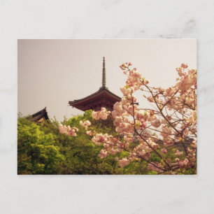 Asien, Japan, Kyoto, Kiyomizu-templet på våren Vykort