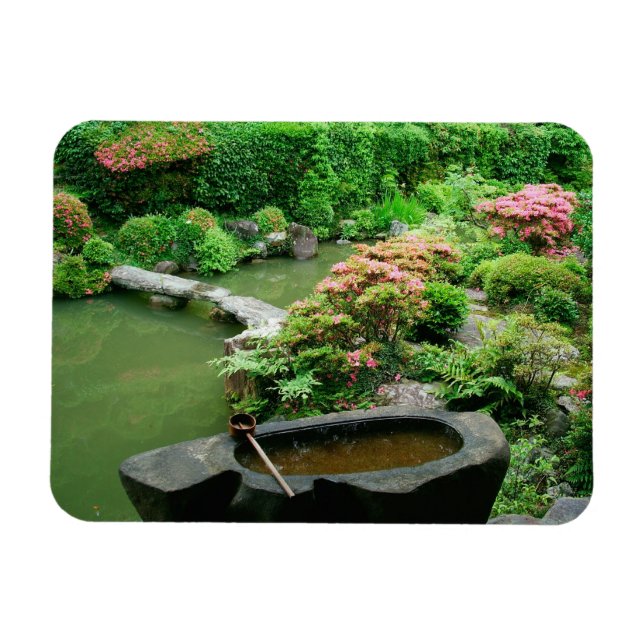 Asien, Japan, Kyoto. Zen Garden Magnet (Horisontell)