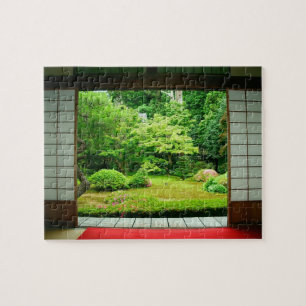 Asien, Japan, Kyoto. Zen-trädgård 2 Pussel
