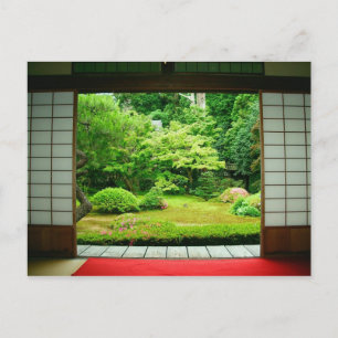 Asien, Japan, Kyoto. Zen-trädgård 2 Vykort