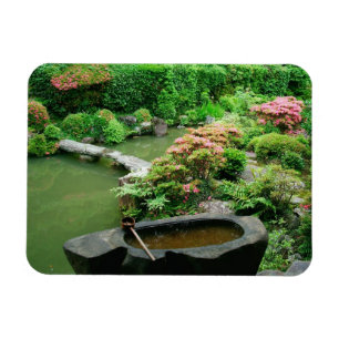 Asien, Japan, Kyoto. Zen-trädgård Magnet