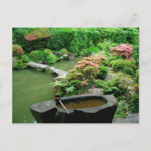 Asien, Japan, Kyoto. Zen-trädgård Vykort