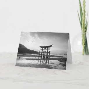 Asien, Japan, Myajima. Torri-grind Kort