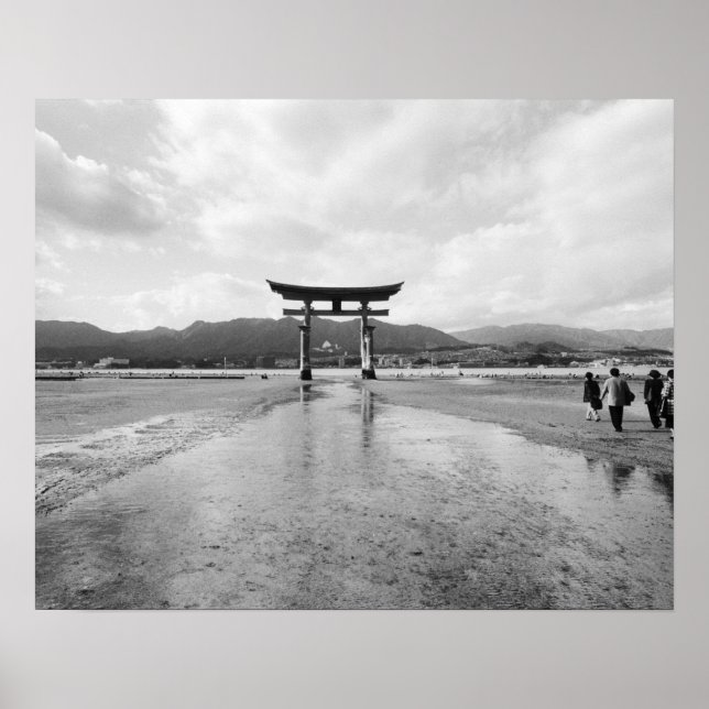 Asien, Japan, Myajima. Torri Grind Poster (Framsidan)