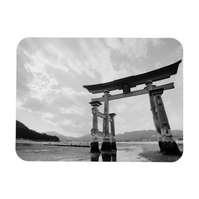Asien, Japan, Myajima. Torri-porten 2 Magnet (Horisontell)