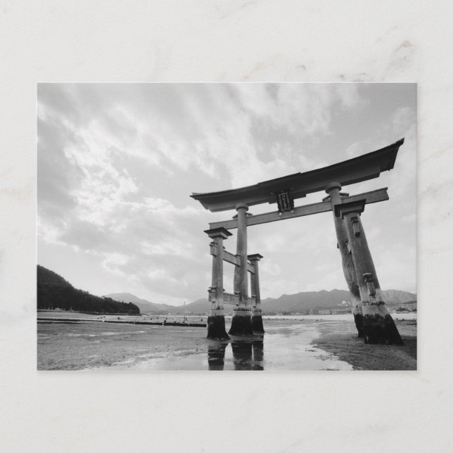 Asien, Japan, Myajima. Torri-porten 2 Vykort (Framsida)