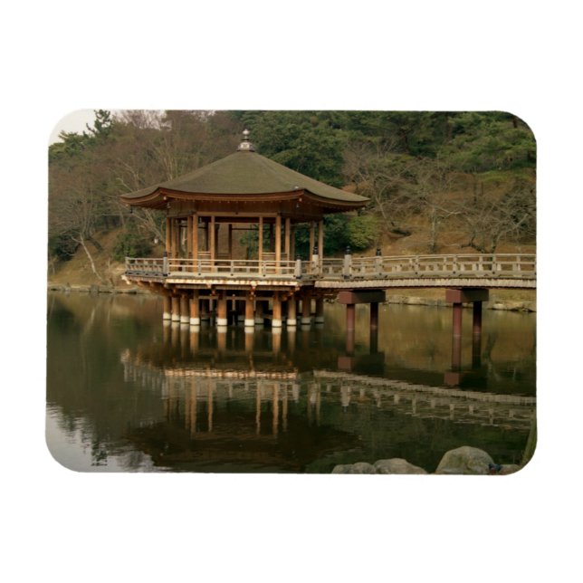 Asien, Japan, Nara, Tempels i Nara Magnet (Horisontell)