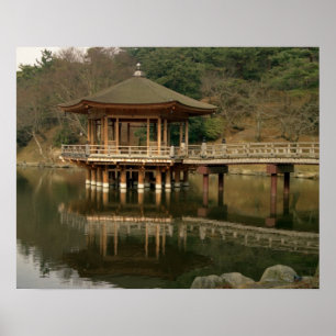 Asien, Japan, Nara, Tempels i Nara Poster