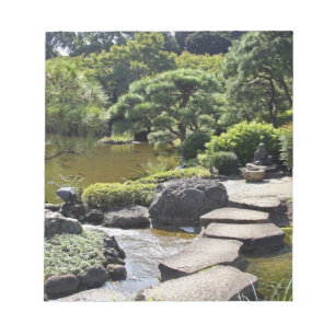 Asien, Japan, Tokyo. Den japanska trädgården vid Anteckningsblock
