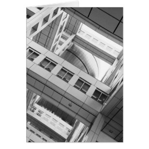 Asien, Japan, Tokyo. Fuji TV Building, Odaiba Hälsningskort