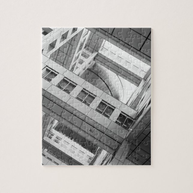 Asien, Japan, Tokyo. Fuji TV Byggnad, Odaiba Pussel (Vertikal)