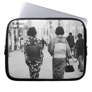 Asien, Japan, Tokyo. Geishor på Ginza. Laptop Fodral