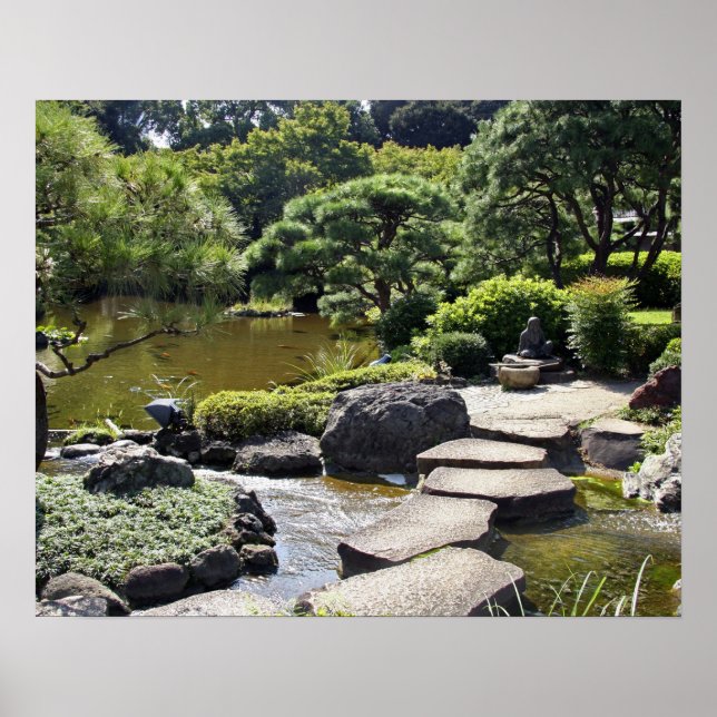 Asien, Japan, Tokyo. Japanska Garden på Poster (Framsidan)