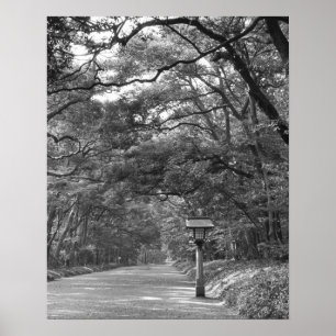 Asien, Japan, Tokyo, marker för Meiji Shrine, Poster