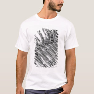 Asien, Japan, Tokyo. Upprullad rör, Tepco Energy T-shirt
