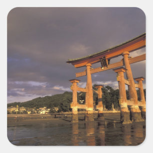 Asien, Japan, västra Honshu, Miya, Jima Island, Fyrkantigt Klistermärke