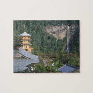 Asien, Japan, Wakayama, Katsuura, Kumano Nachi Pussel