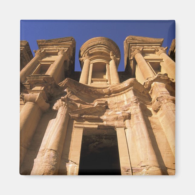 Asien, Jordanien, Petra. El Deir, klostret. Magnet (Framsidan)