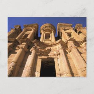 Asien, Jordanien, Petra. El Deir, Klostret. Vykort