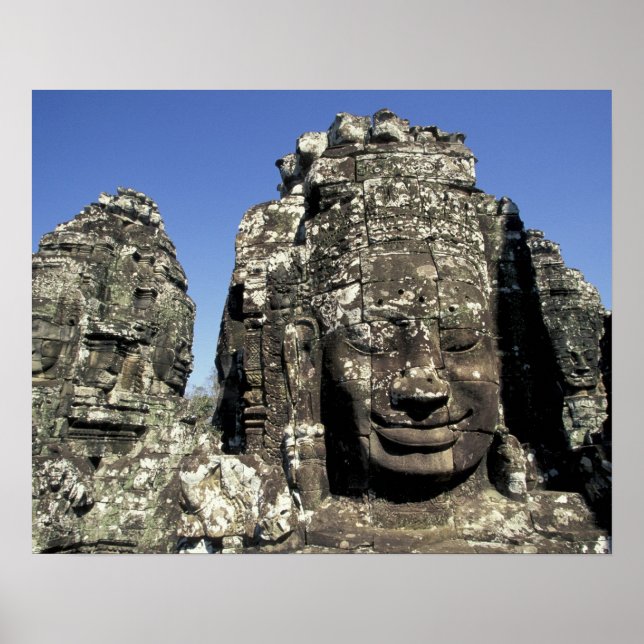Asien, Kambodja, Siem RAP, Angkor Thom (b) Sent Poster (Framsidan)