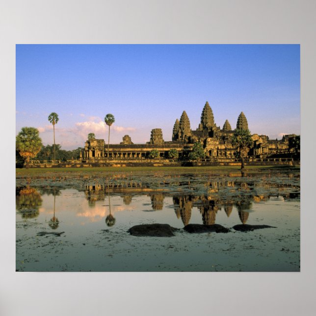 Asien, Kambodja, Siem Rap. Angkor Wat. 2 Poster (Framsidan)