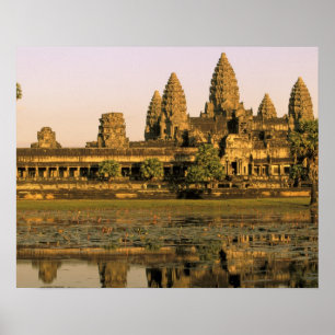 Asien, Kambodja, Siem Rap. Angkor Wat. Poster