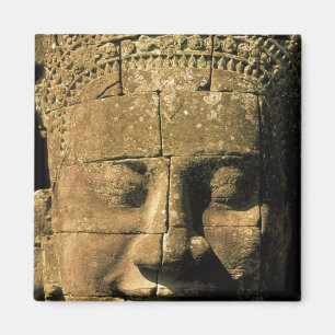 Asien, Kambodja, Siem Reap. Angkor Thom, huvuden a Magnet