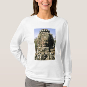 Asien, Kambodja, Siem Reap. Angkor Thom, huvuden a T-shirt