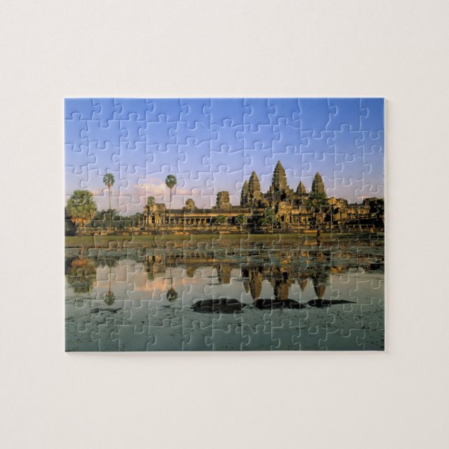 Asien, Kambodja, Siem Reap. Angkor Wat. 2 Pussel (Horisontell)