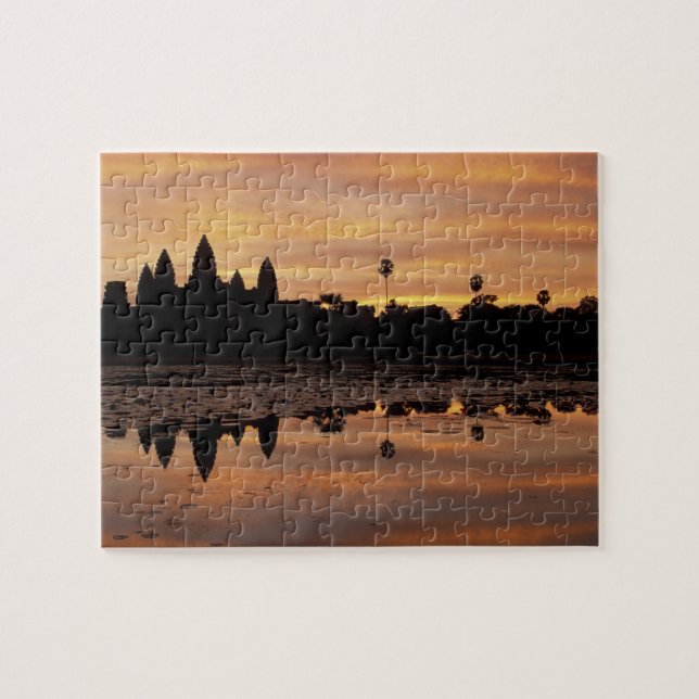 Asien, Kambodja, Siem Reap, Angkor Wat (b. 12:e Pussel (Horisontell)