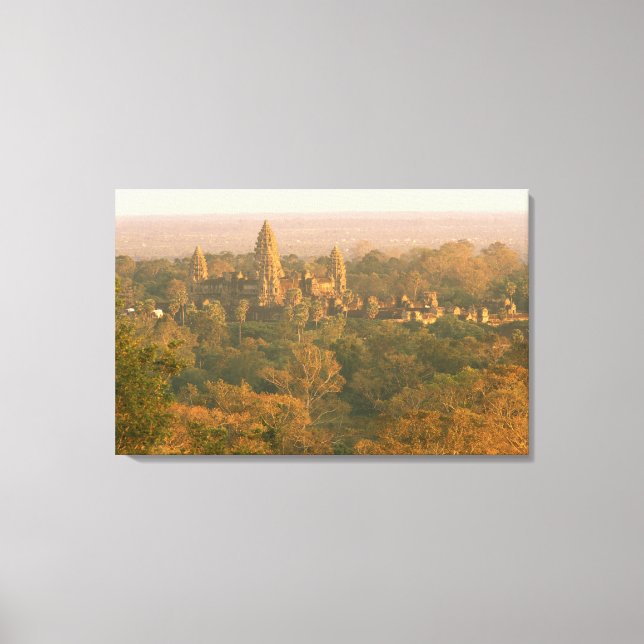 Asien, Kambodja, Siem Reap. Angkor Wat. Canvastryck (Framsida)