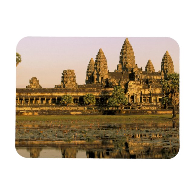 Asien, Kambodja, Siem Reap. Angkor Wat. Magnet (Horisontell)