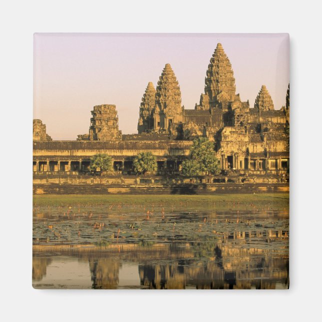 Asien, Kambodja, Siem Reap. Angkor Wat. Magnet (Framsidan)