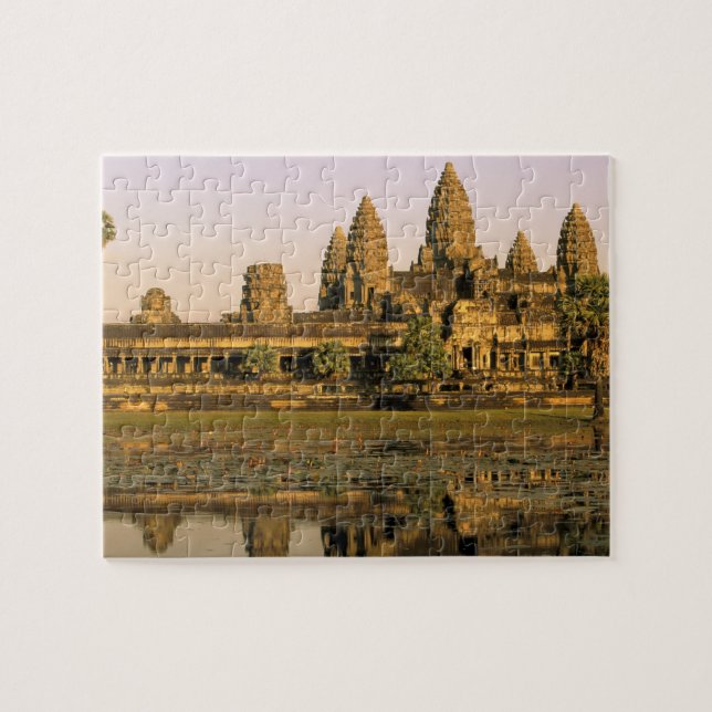 Asien, Kambodja, Siem Reap. Angkor Wat. Pussel (Horisontell)