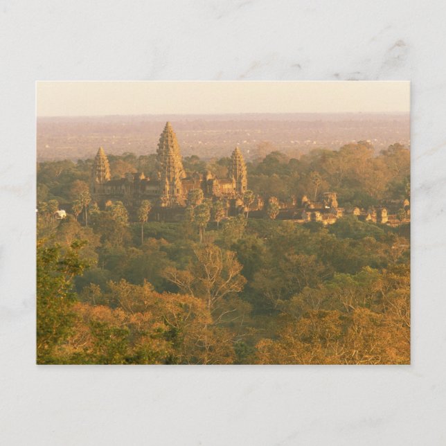 Asien, Kambodja, Siem Reap. Angkor Wat. Vykort (Framsida)