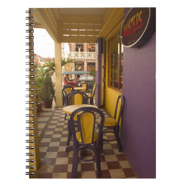 Asien, Kambodja, Siem Reap, kafé. Anteckningsbok (Framsidan)