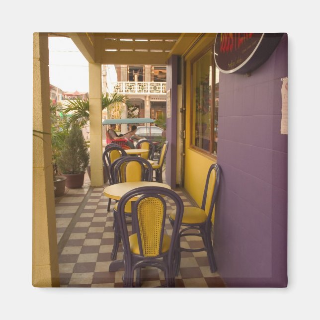 Asien, Kambodja, Siem Reap, kafé. Magnet (Framsidan)