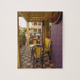 Asien, Kambodja, Siem Reap, kafé. Pussel