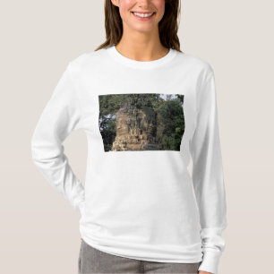 Asien, Kambodja, Siem Reap. Stora stenträskulpture T-shirt